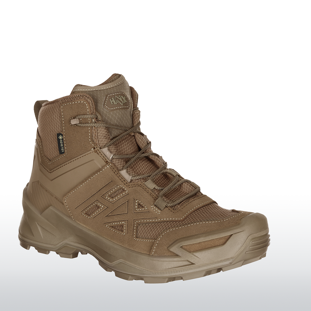 Stiefel, Wanderschuh, Gummi-Außensohle, Gewebe, Kordelverschluss