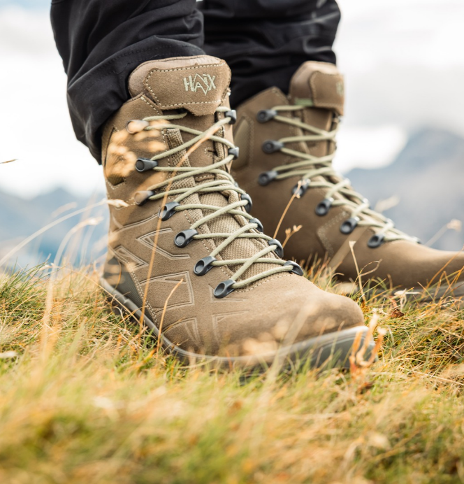 Wanderstiefel, Leder, Braun, Schnürung, Profilsohle