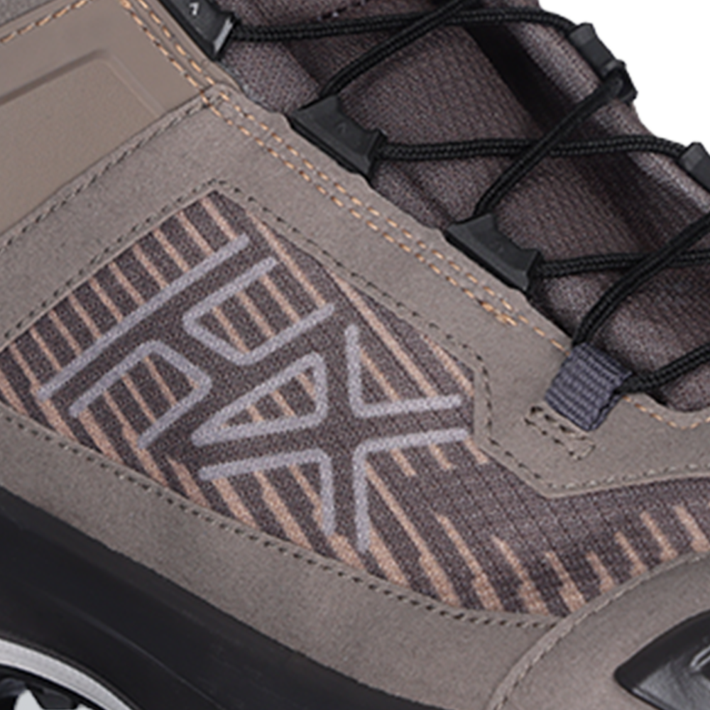 Hikingstiefel, Stiefel, Leder, Gittermuster, Gummisohle