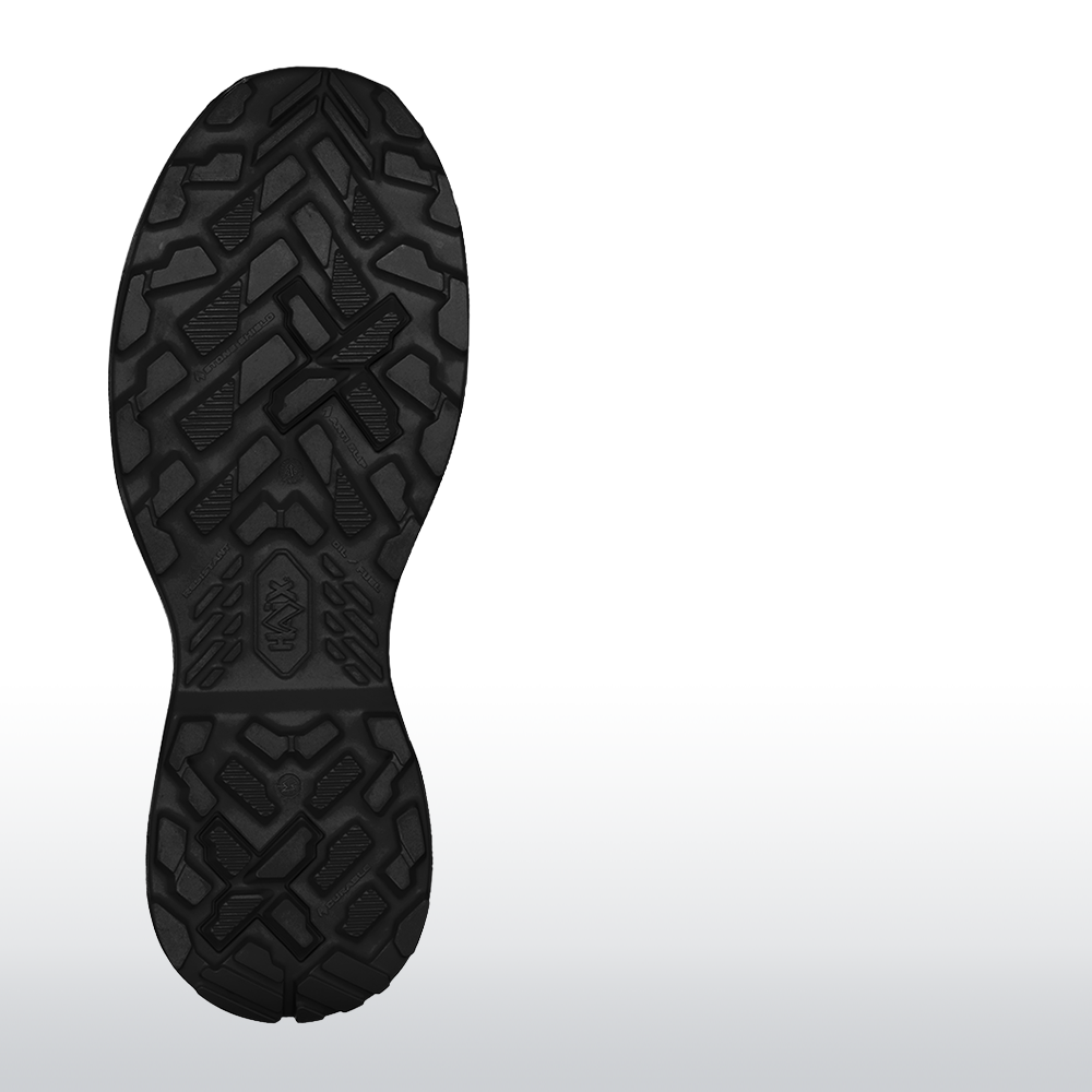 Gummisohle, Outdoor-Schuh, Stiefel-Sohle, Trail-Sohle, Schwarz